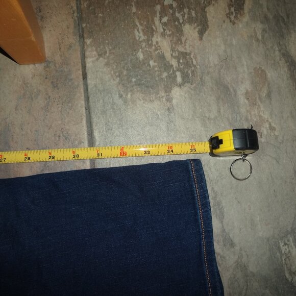 CHICOS 3.5 18 PLATINUM Jeans Womens Blue Denim Crop 95 Cotton - Picture 14 of 14